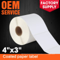 4''x3''Semi Gloss Art Paper Self Adhesive Label Sticker with packaging wraps and labels